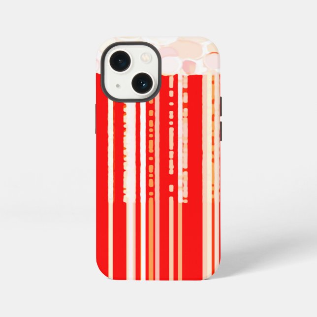 Rustic Red and White iPhone Case (Back)