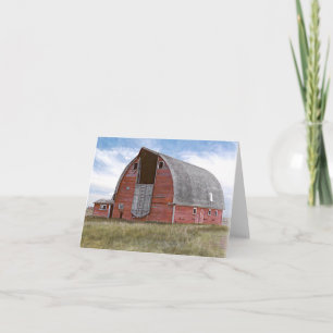Rustic Red Barn Card