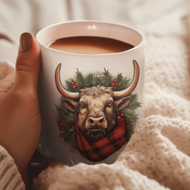 Rustic Red Buffalo Plaid Farmhouse Coffee Mug (Creator Uploaded)