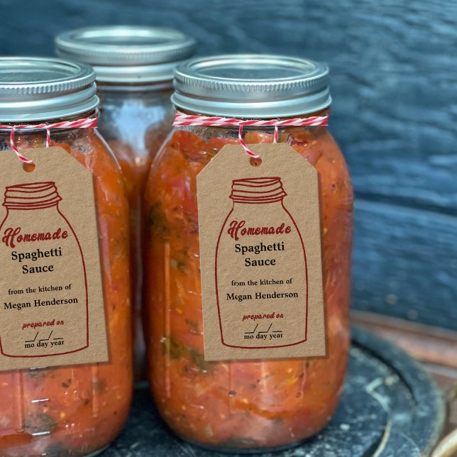 Rustic Red Canning Jar Kraft Hang Tag (Creator Uploaded)