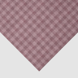 Rustic Red Chequered Pattern Tissue Paper