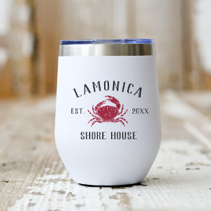 Rustic Red Crab Personalised Shore House