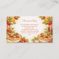 Rustic Red Gingham Little Meatbal Books for Baby