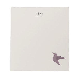 rustic red hummingbird stylish notepad