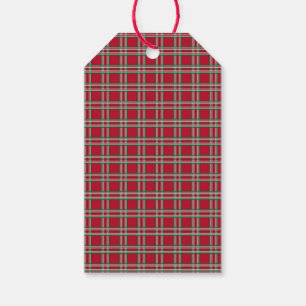 Rustic Red Plaid Kitchen Holiday Gift Tags