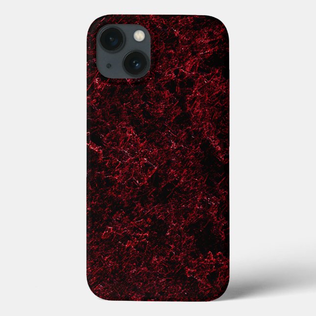 Rustic red sponge on black or dark red background Case-Mate iPhone case (Back)