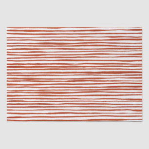 Rustic Red Stripes Christmas   Tissue Paper