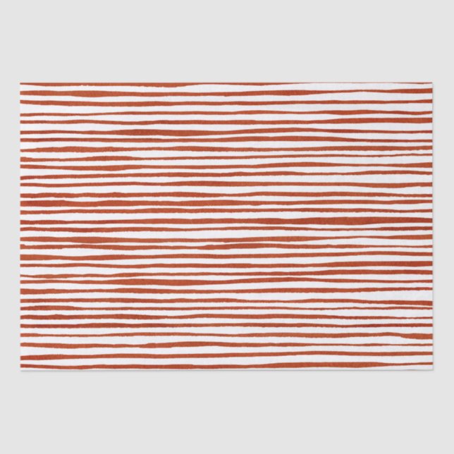 Rustic Red Stripes Christmas   Tissue Paper (Front)