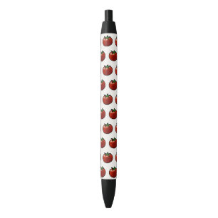Rustic Red Tomato Botanical Art Black Ink Pen