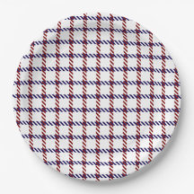 Rustic Red, White, and Blue Gingham