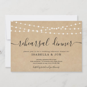 Rustic Rehearsal Dinner Invitation