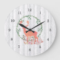 Rustic Reindeer Boho Watercolor