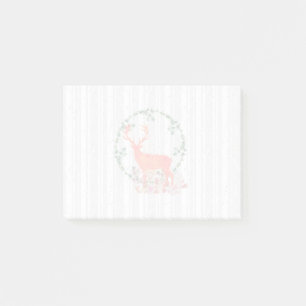 Rustic Reindeer Boho Watercolor Post-it Notes