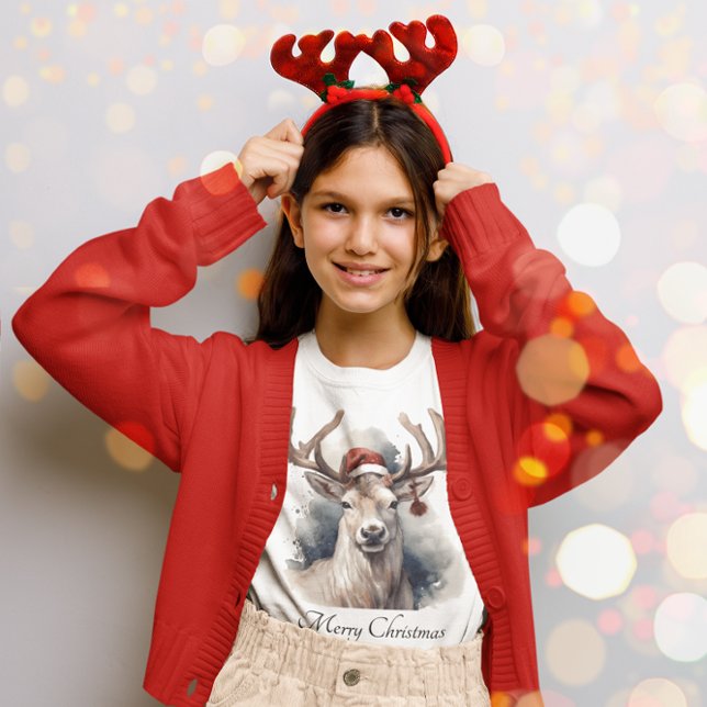 Rustic Reindeer Christmas, custom T-Shirt (Creator Uploaded)