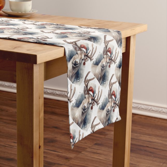 Rustic Reindeer Christmas  Short Table Runner (In Situ)