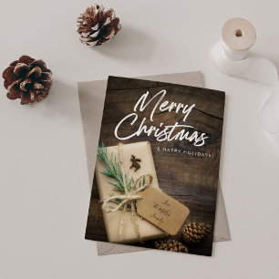 Rustic Reindeer & Present Merry Christmas