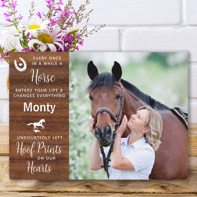 Rustic Remembrance Equine Horse Memorial Plaque (Creator Uploaded)