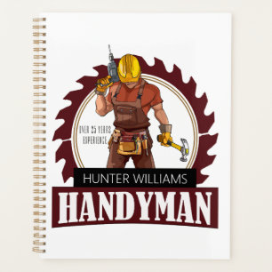 Rustic Repairman Construction Handyman Modern Planner