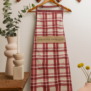 Rustic Reverie   Embracing the Farmhouse Red Plaid Apron