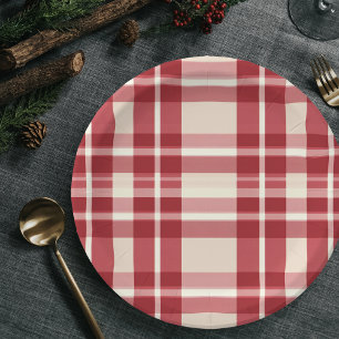 Rustic Reverie   Embracing the Farmhouse Red Plaid Paper Plate
