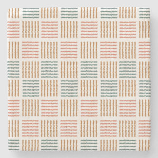 Rustic Rhythm Plaid – Modern Boho Stone Coaster