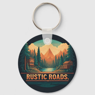 Rustic Roads Key Ring
