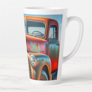 Rustic Roads: Vintage Truck Latte Mug