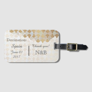 Rustic Romance   Destination Wedding Guest Favour Luggage Tag