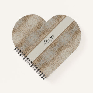 Rustic Romance Personalised Sheep Wool Notebook