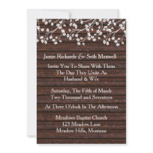 Rustic Romance Wedding Invitation