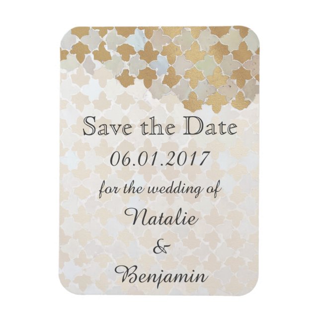 Rustic Romance Wedding | Save the Date Magnet (Vertical)