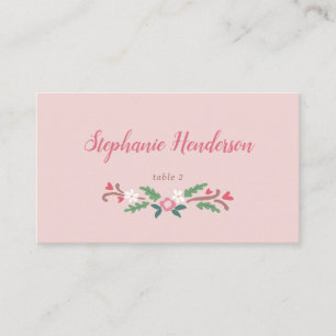 Rustic Romantic Floral Bunch  Place Card