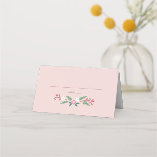 Rustic Romantic Floral Bunch  Place Card