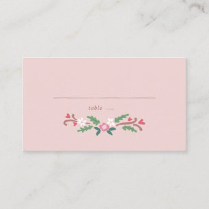 Rustic Romantic Floral Bunch Place Card