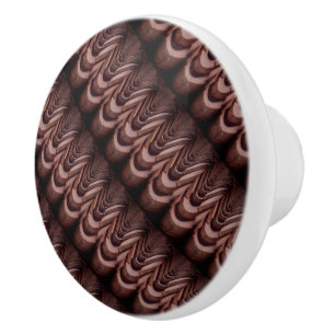Rustic Roof Tiles with Unique Perspective Ceramic Knob