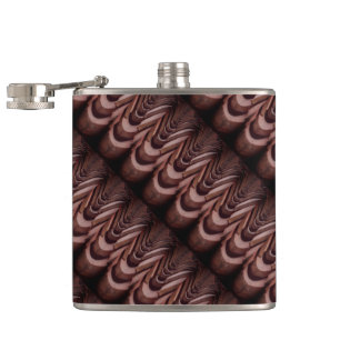 Rustic Roof Tiles with Unique Perspective   Hip Flask