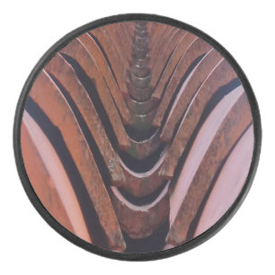 Rustic Roof Tiles with Unique Perspective Hockey Puck