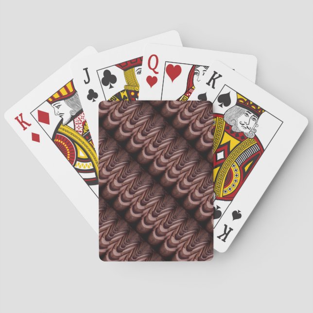 Rustic Roof Tiles with Unique Perspective   Playing Cards (Back)