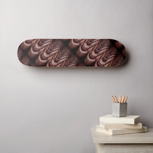 Rustic Roof Tiles with Unique Perspective   Skateboard (Wall Art (Horz))