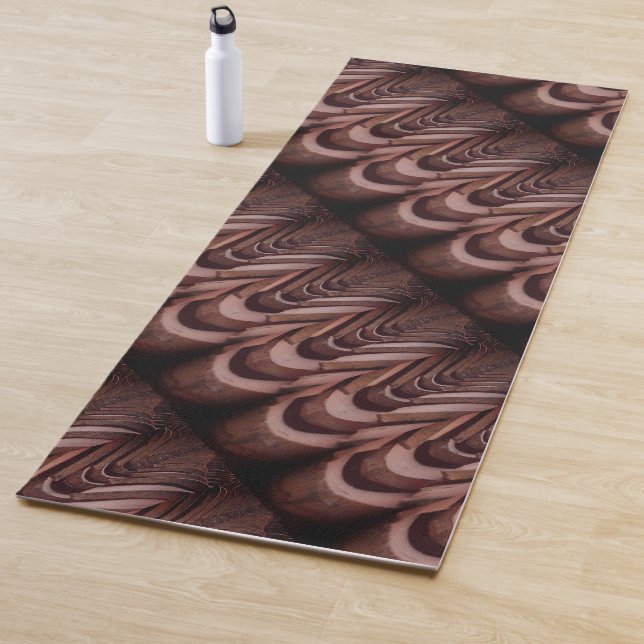 Rustic Roof Tiles with Unique Perspective   Yoga Mat (In Situ)