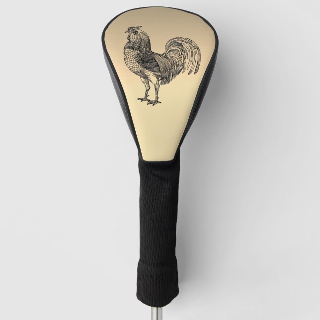 Rustic Rooster  Golf Head Cover (Front)