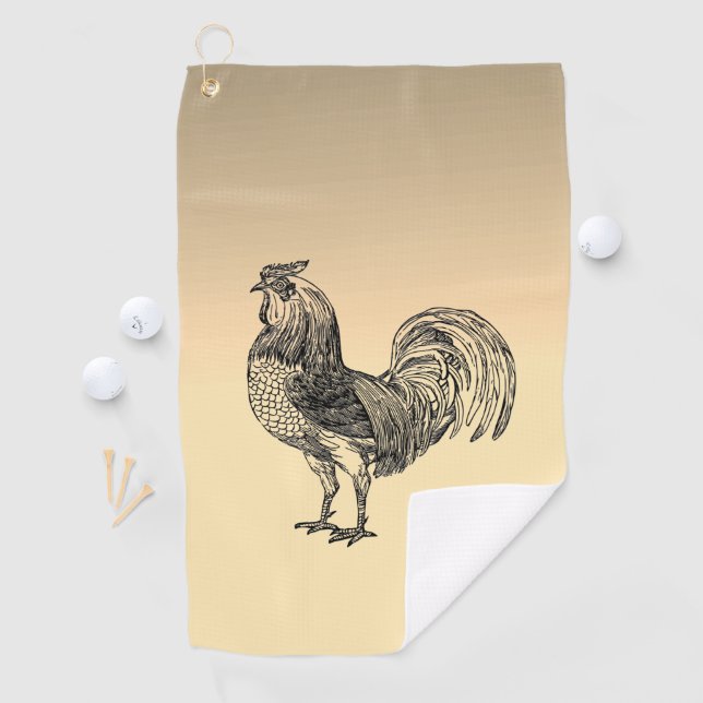 Rustic Rooster  Golf Towel (InSitu)