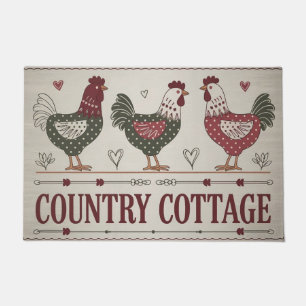 Rustic Rooster Kitchen Doormat