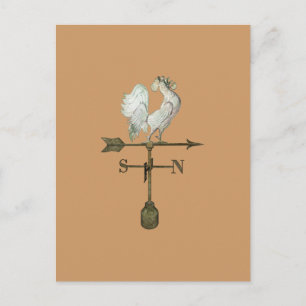 Rustic Rooster Postcard