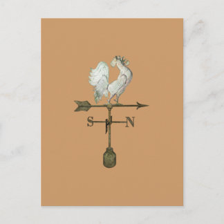Rustic Rooster Postcard