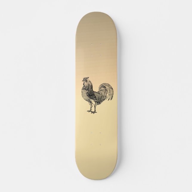 Rustic Rooster   Skateboard (Front)