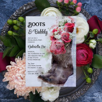 Rustic Rose Boots and Bubbly Bachelorette Party