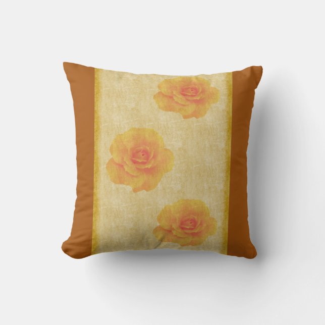 Rustic Rose Couples Pillow (Front)