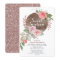 Rustic Rose Gold Pink Glitter Sweet Sixteen