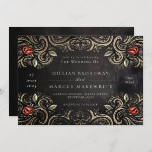 Rustic Rose Invitation